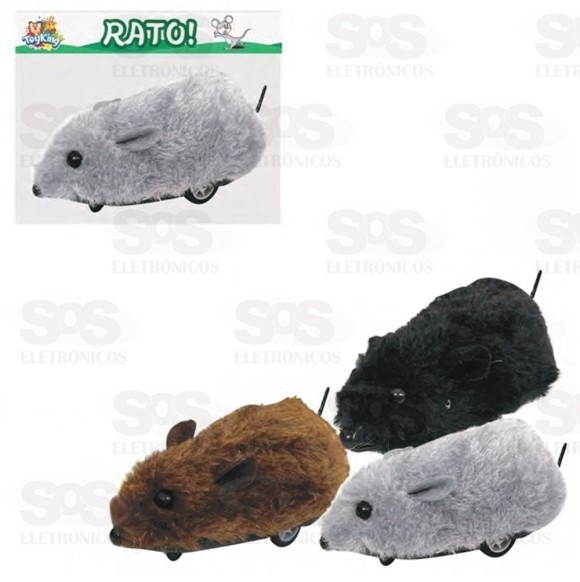 Rato De Fricção Pelúcia Toy King 1156