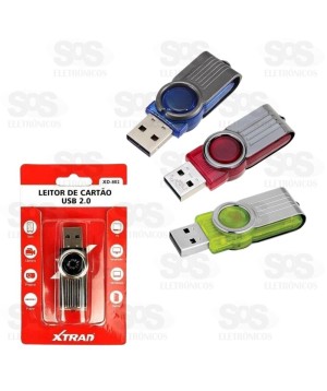 Leitor De Cartão Memória Micro SD Xtrad Xd-802