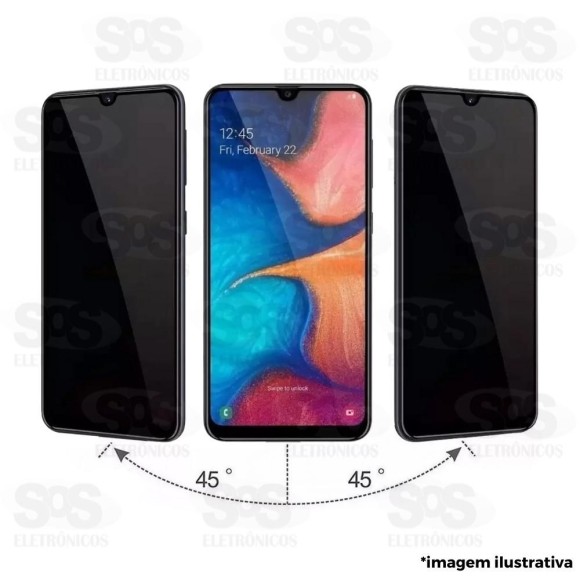 Película De Privacidade 3D Preta Samsung A73
