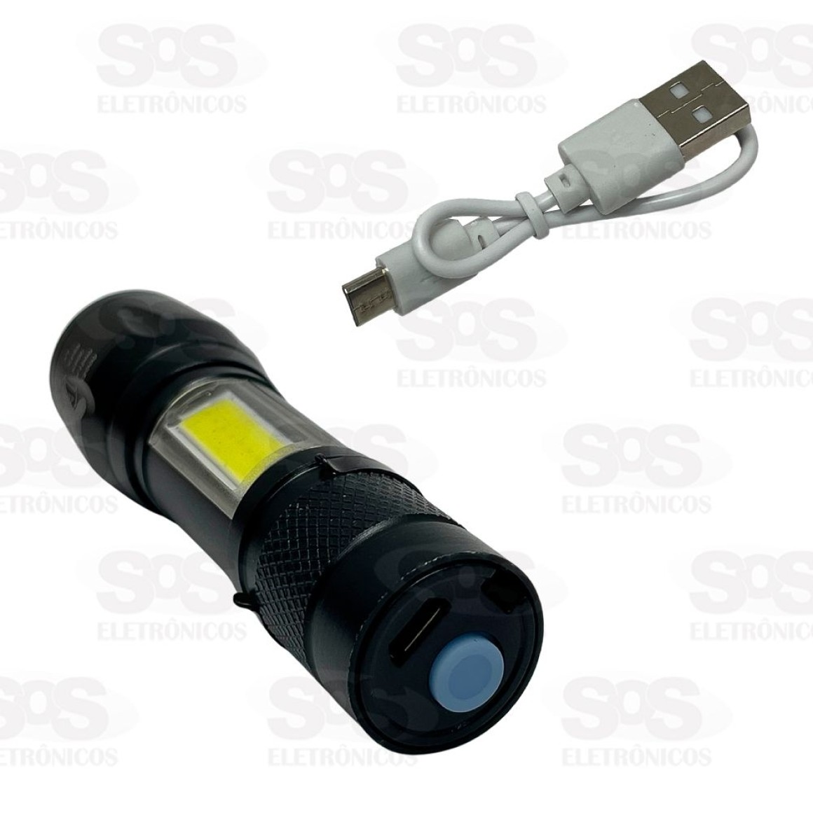 Lanterna Led Mini Recarregável via Usb B-Max BM8400