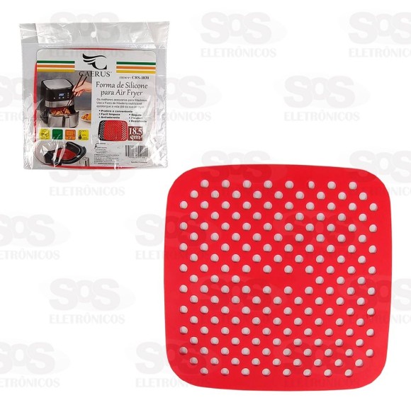 Tapete Protetor Quadrada De Silicone Para Air Fryer 18,5CM Caerus CRS-1830