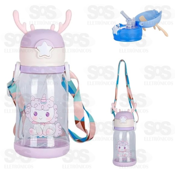 Garrafa Infantil Personalizável Squeeze Alce