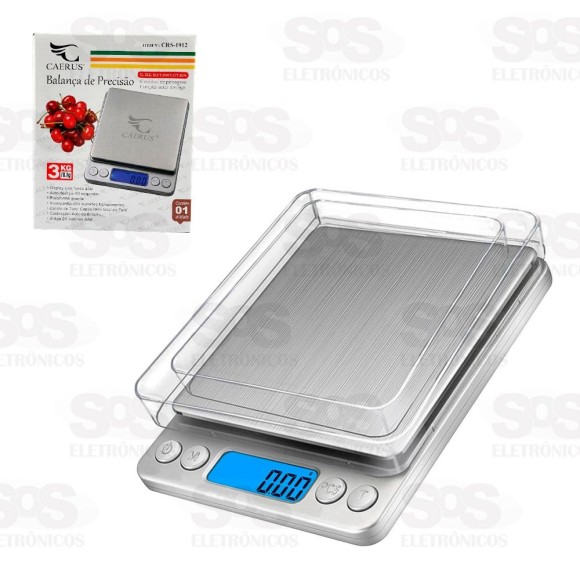 Balança De Precisão 0,1g Até 3Kg Caerus CRS-1912