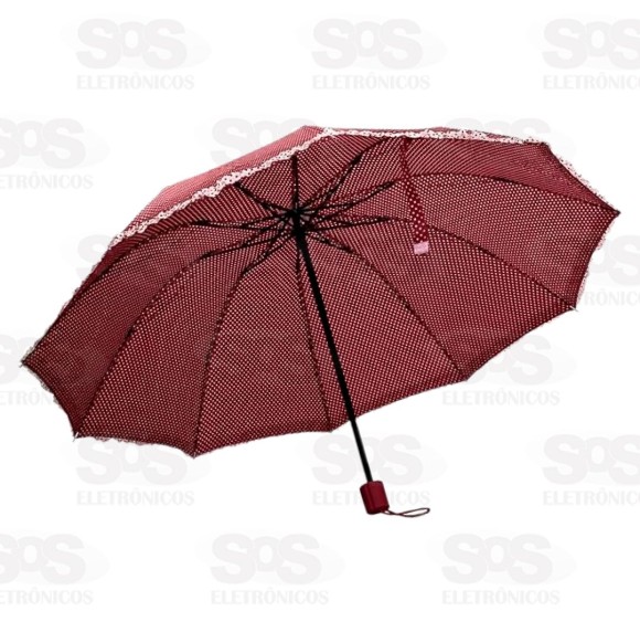 Sombrinha Poliéster Bolinhas 56CM Altomex AJ-193