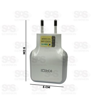 Carregador 2 USB 2.4A Com Cabo Lightning Kaidi KD-605A