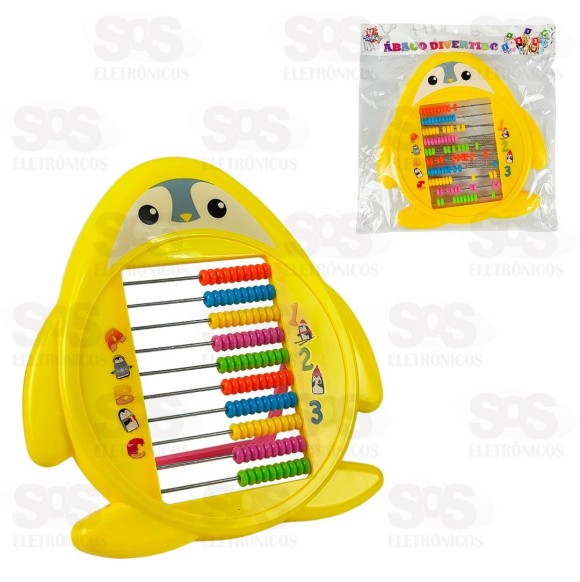 Ábaco Colorido Pinguim Divertido Toy King TK-AB4377