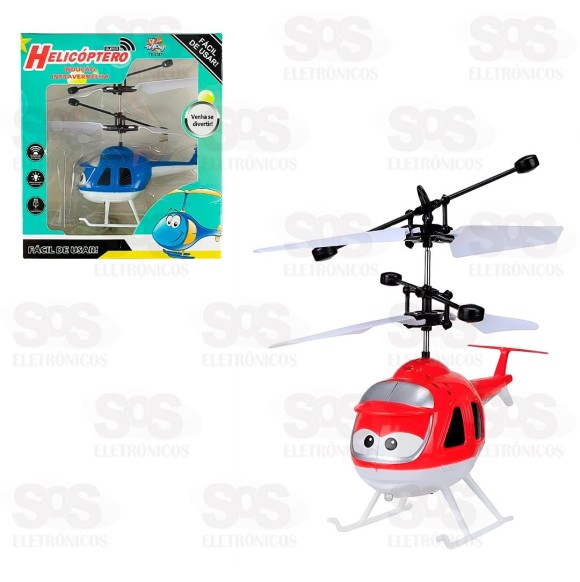 Brinquedo Helicóptero Por Indução Com Luz Toy King TK-2387