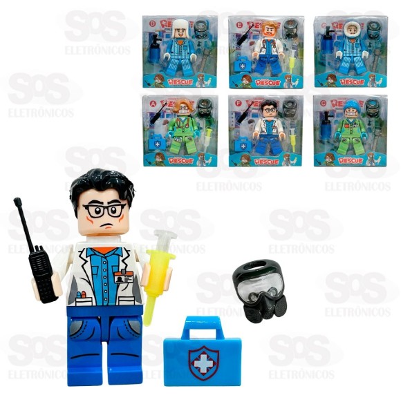 Boneco De Montar Coleção Medical Rescue Toy King TK-AB7981