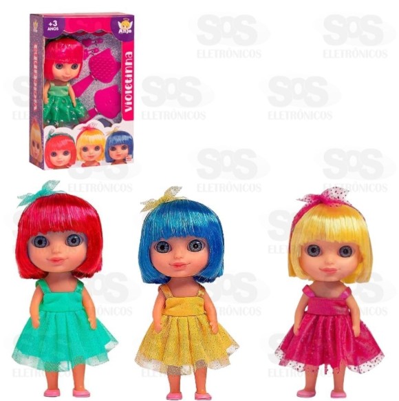 Boneca Violetinha Com Acessórios Vinil Anjo 2393