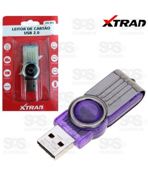 Leitor De Cartão Memória Micro SD Xtrad Xd-802