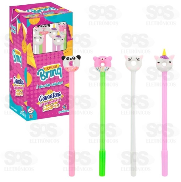 Caneta Divertida Foodpen Caixa 20 Unidades Polibrinq SB017