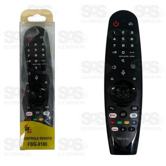 Controle Remoto LG Smart Netflix/Prime FBG-9180