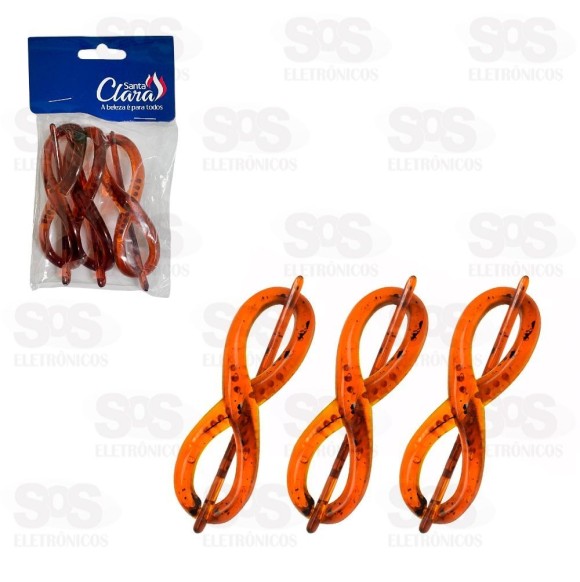 Prendedor De Cabelo Infinito 3 Unidades Santa Clara 3587