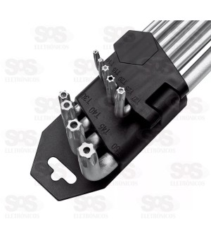  Kit Chave Torx T10 a T50 Com 9 Peças FBG 3217