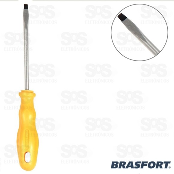Chave Fenda Magn. Cr-v (18) 3/8" x 6" Brasfort  8824