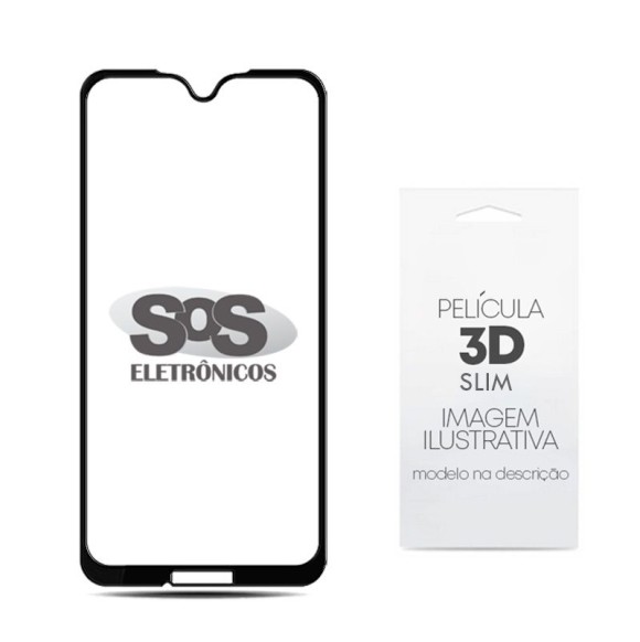 Película 3D Preta Samsung A20/A30/A50 Slim